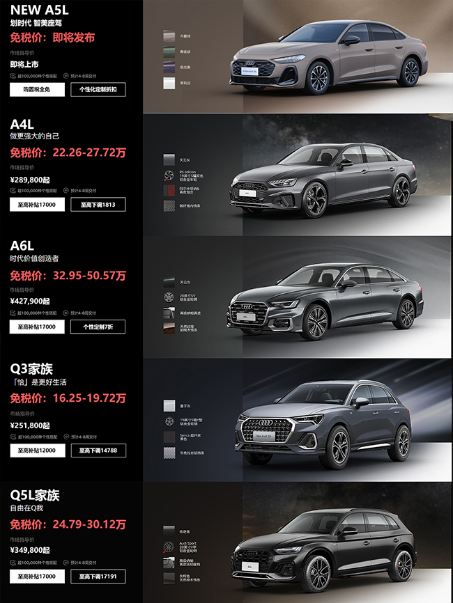 中企诚谊奥迪留学生免税车